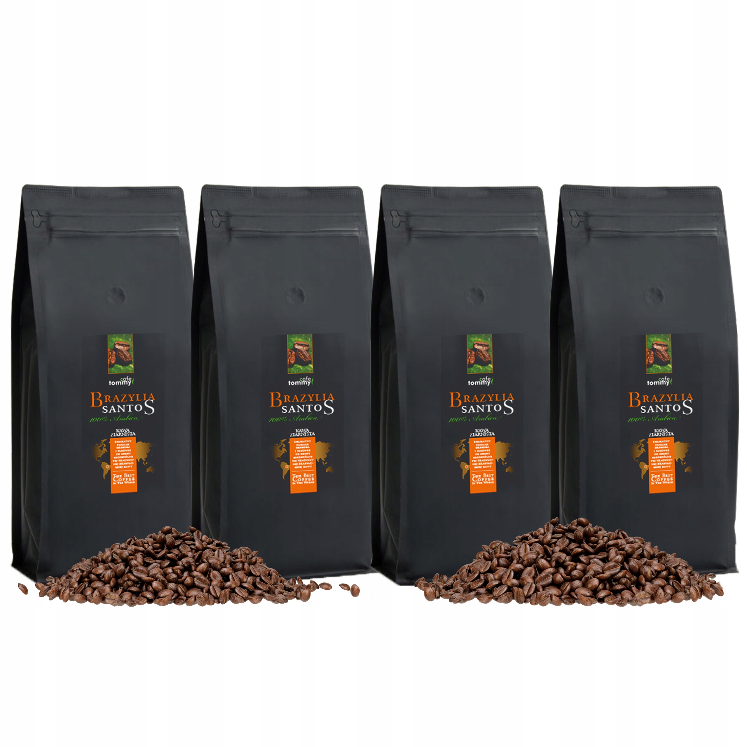 Zrnková káva - Fazuľa Káva Brazília Santos 3KG + 1KG Arabčina