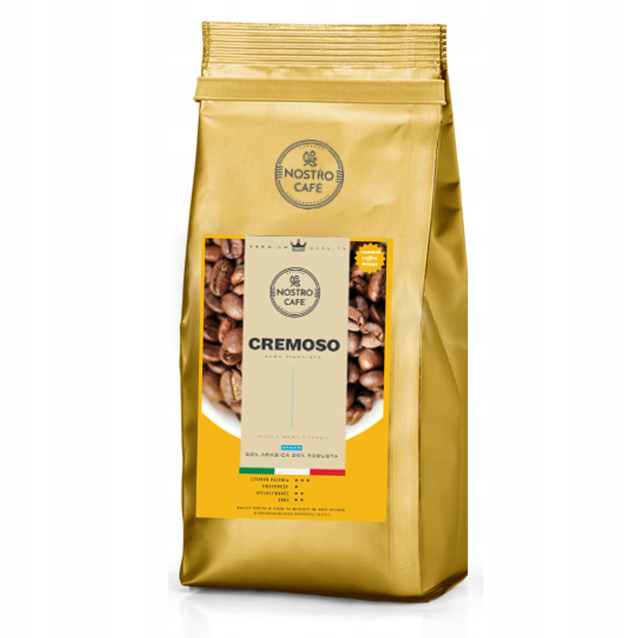 Zrnková káva - Káva Granular Cremoso 1KG - čerstvo pražené