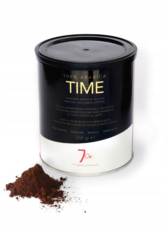 Káva mletá - Mleté kávy 100% Arabica 7GR. Čas 250g môže