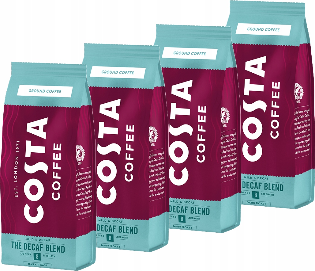 Káva bez kofeínu - Káva Cola Costa Coffee Wcaff bez kofeínu 4x200g