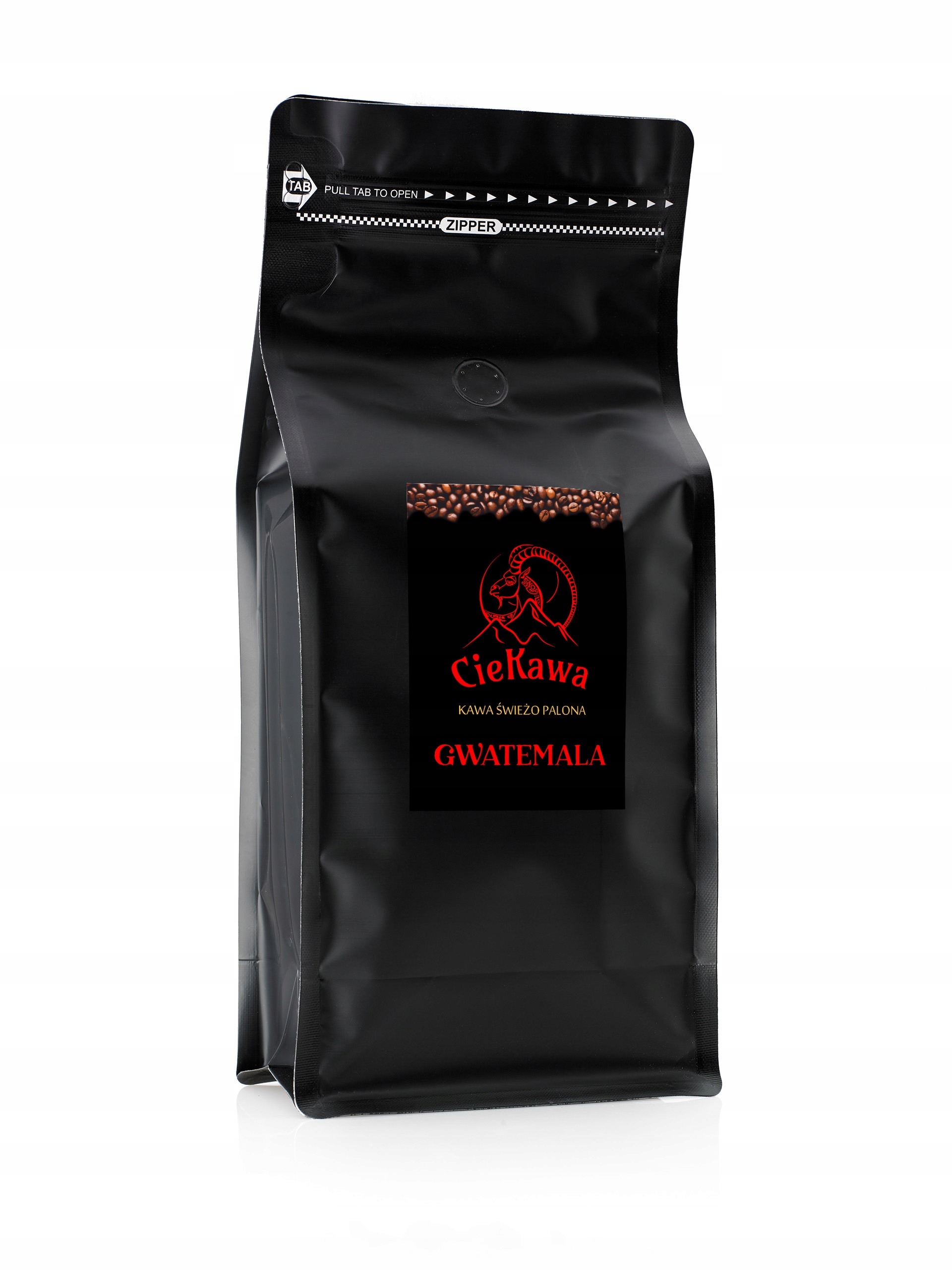 Káva mletá - Káva z kávy. Čerstvo spálená káva s Guatemala