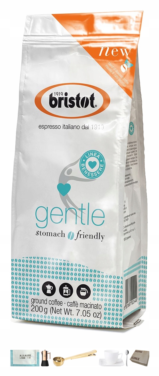 Káva mletá - Žalúdok Friendly Coffee Gentle 0.2kg + Kávovar