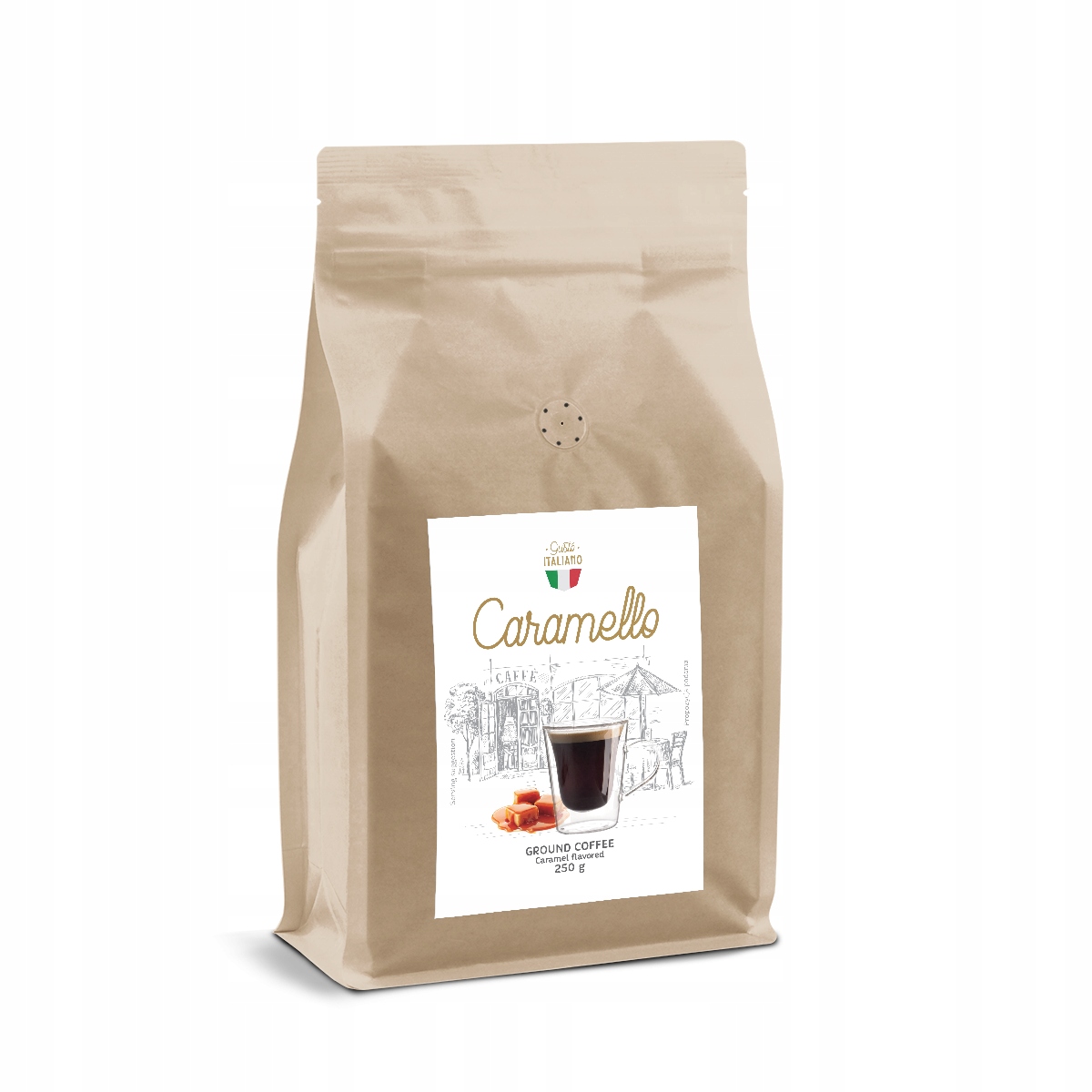 Káva mletá - Káva s ochutenou potravín 250g ochutené mleté