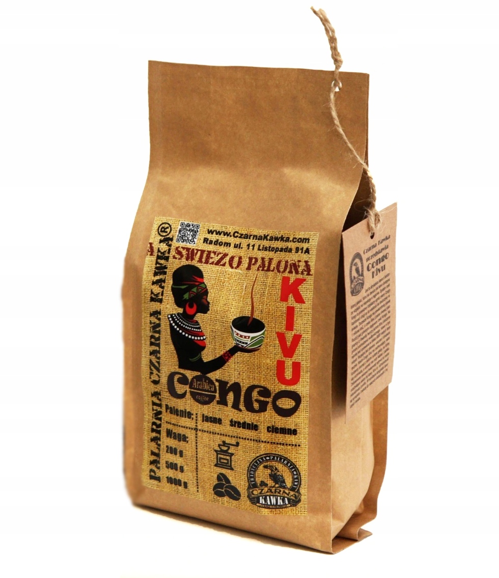 Zrnková káva - Čerstvá pečená káva Kongo Kivu AA Kongo 0,5 kg