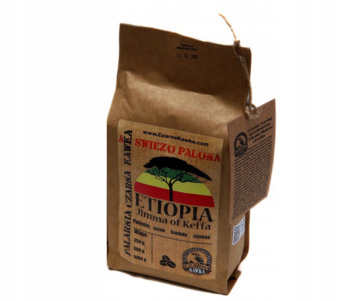 Zrnková káva - Čerstvo pražená káva Etiópia Jimma Keffa AA 0.5kg