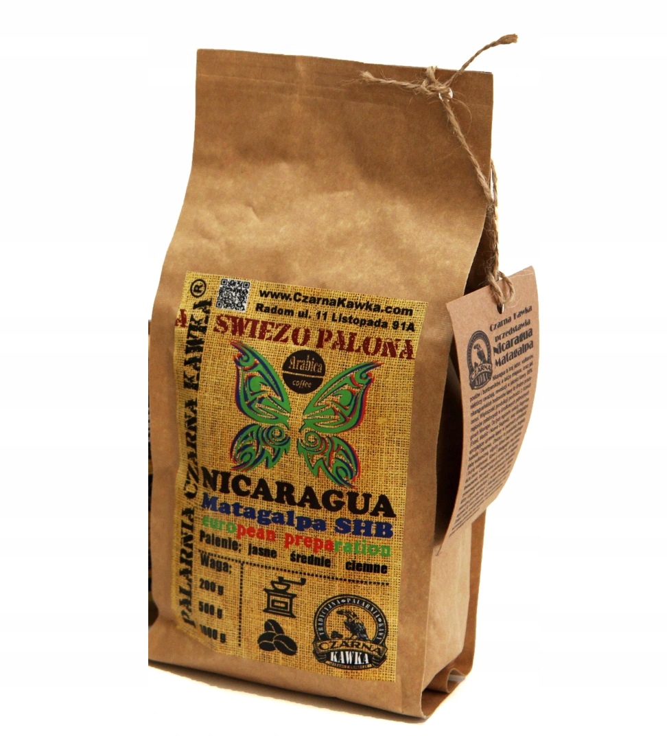 Zrnková káva - Čerstvo pražená káva Nikaragua EP SHB AA 1 kg