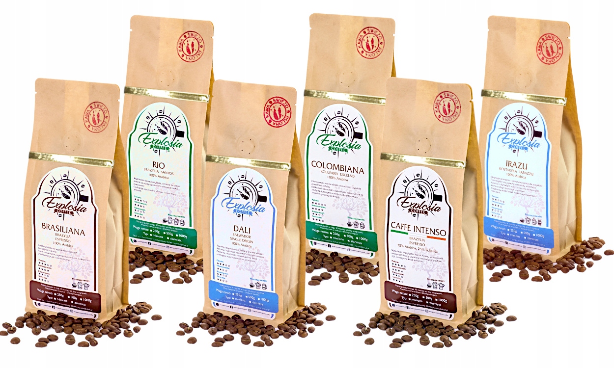 Zrnková káva - Čerstvo pražená káva Poľsko PALARNIA SET 6 x 250G