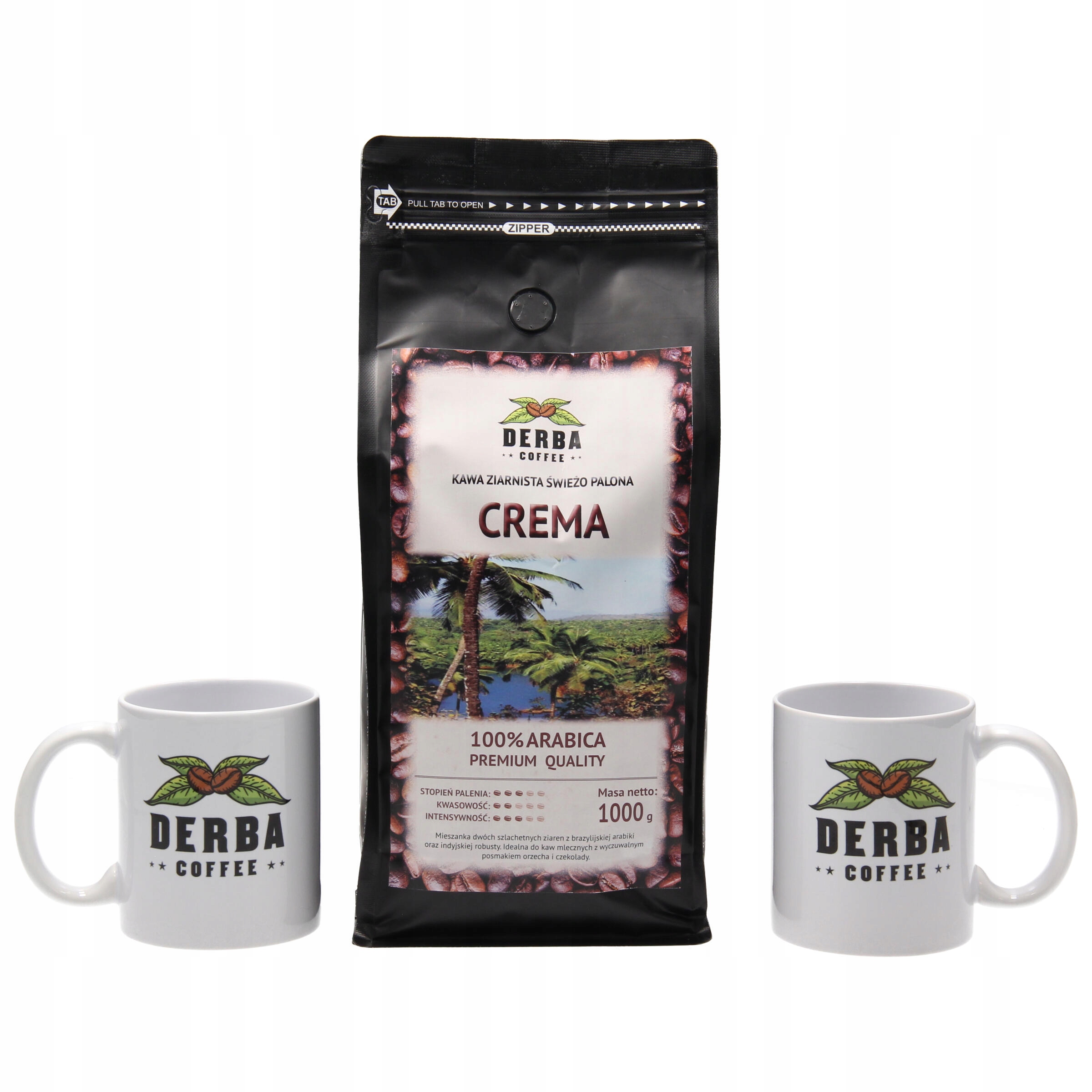 Zrnková káva - Granner Coffee Crema 1kg plus 2xkubek