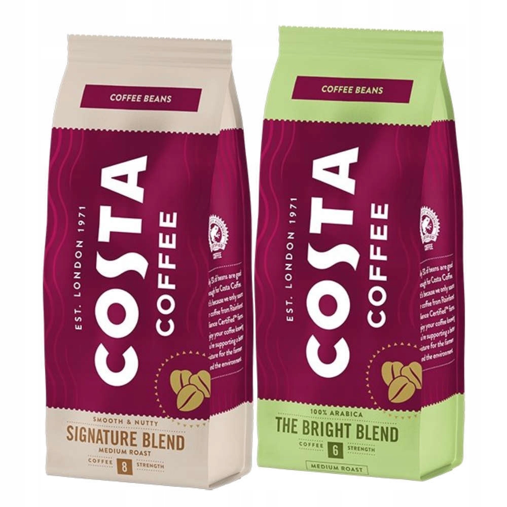 Zrnková káva - COSTA COST CARE Coffee 2x200g
