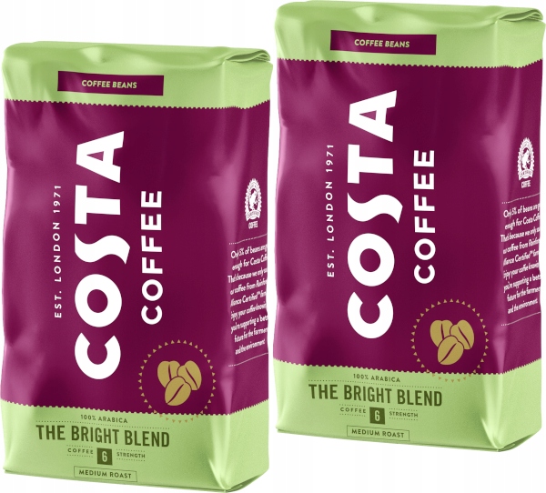 Zrnková káva - Coaster Costa Coffee Bright Blend 2x1kg