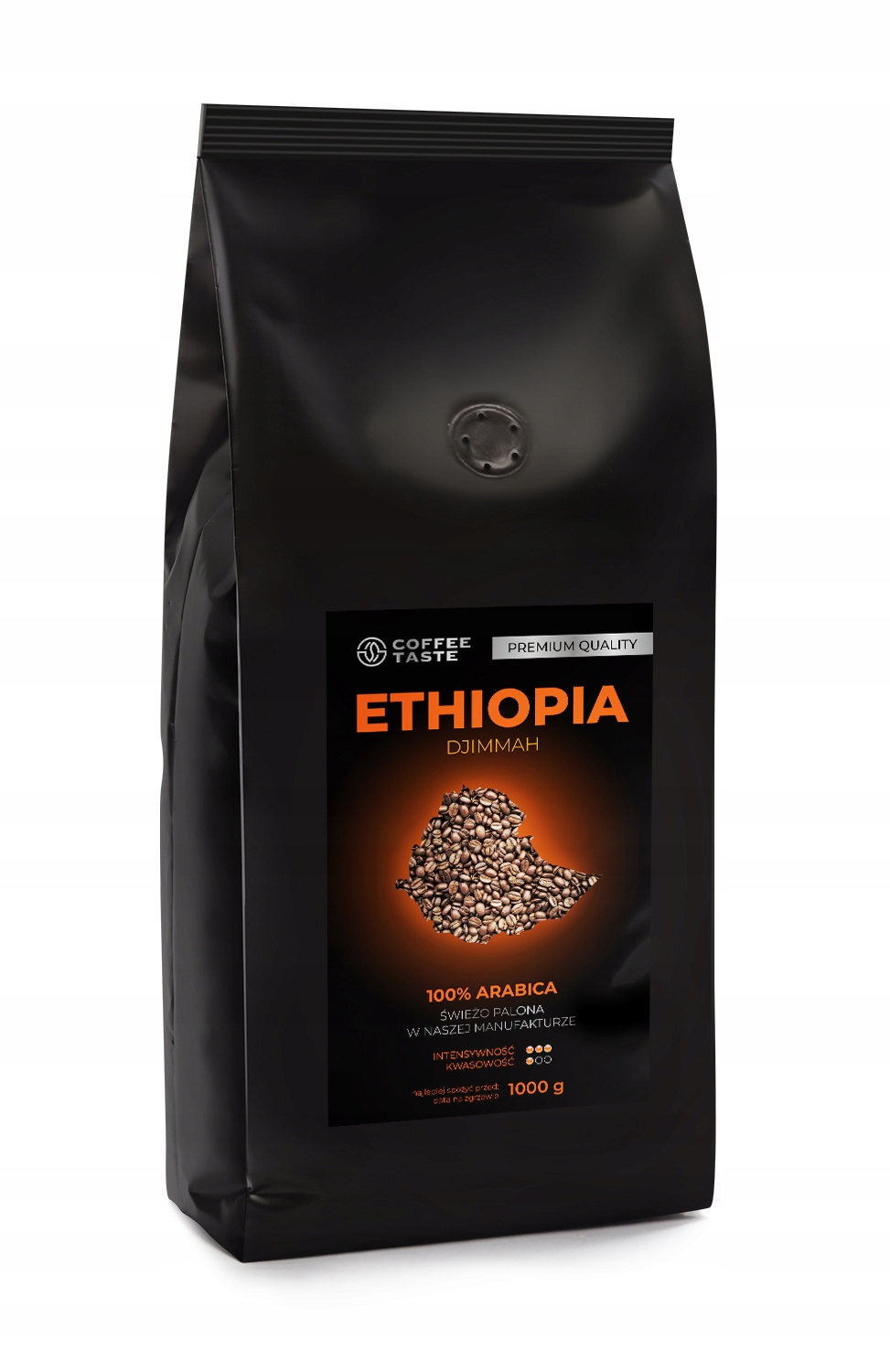 Zrnková káva - Kávové zrná Etiópia 1 kg čerstvo praženej arabiky
