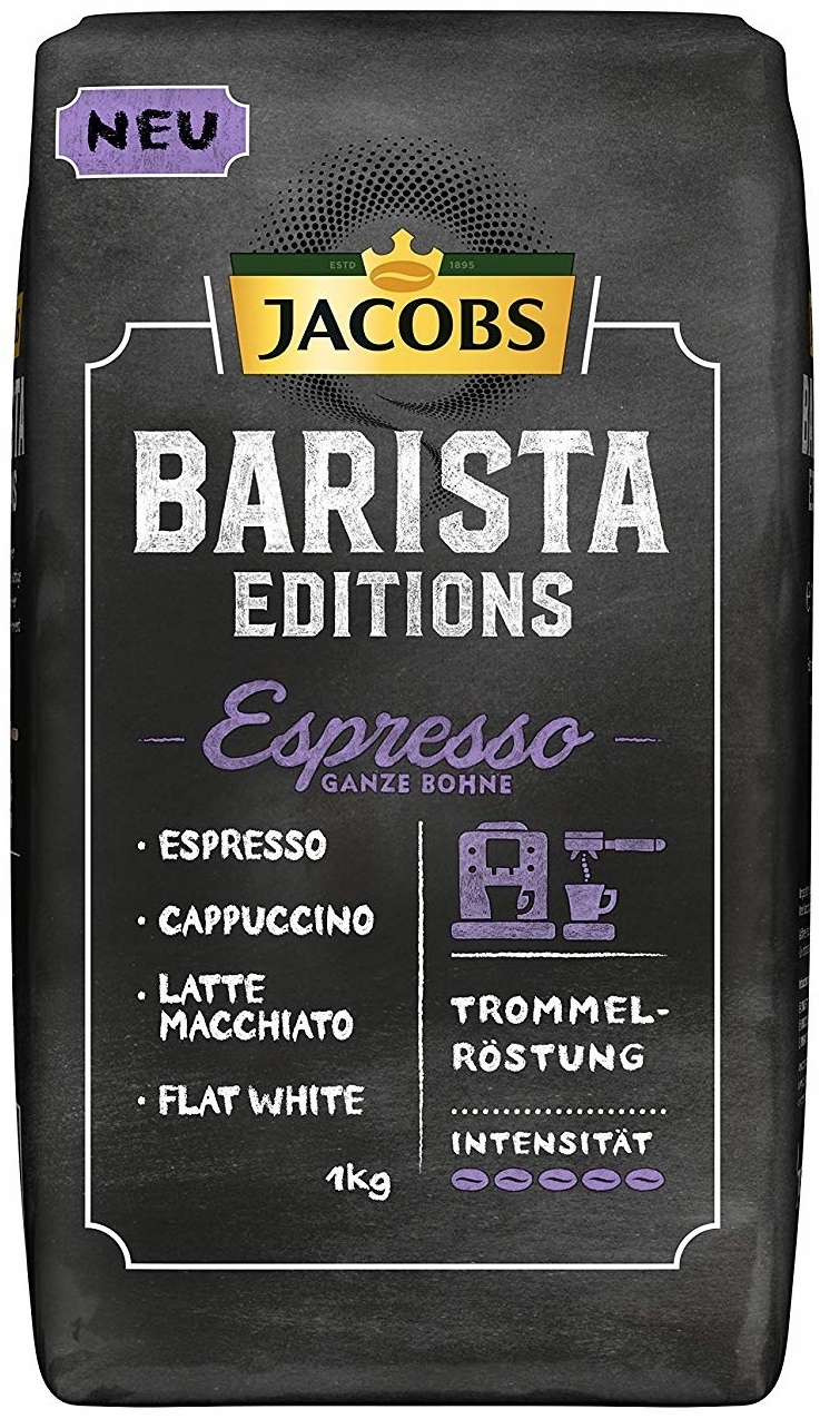 Zrnková káva - Kávové zrná JACOBS BARISTA EDITION ESPRESSO 1 kg