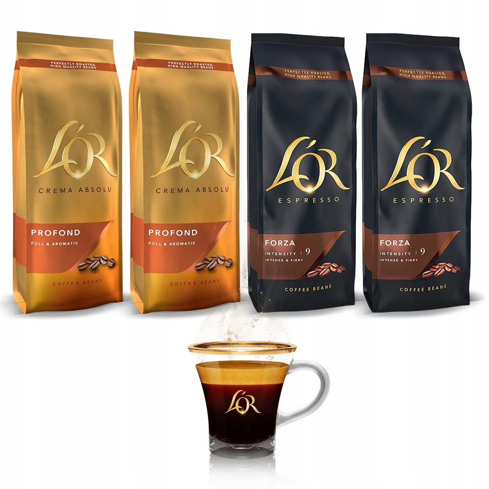 Zrnková káva - Kávové zrná L'OR 100% Arabica 2kg + ZDARMA!