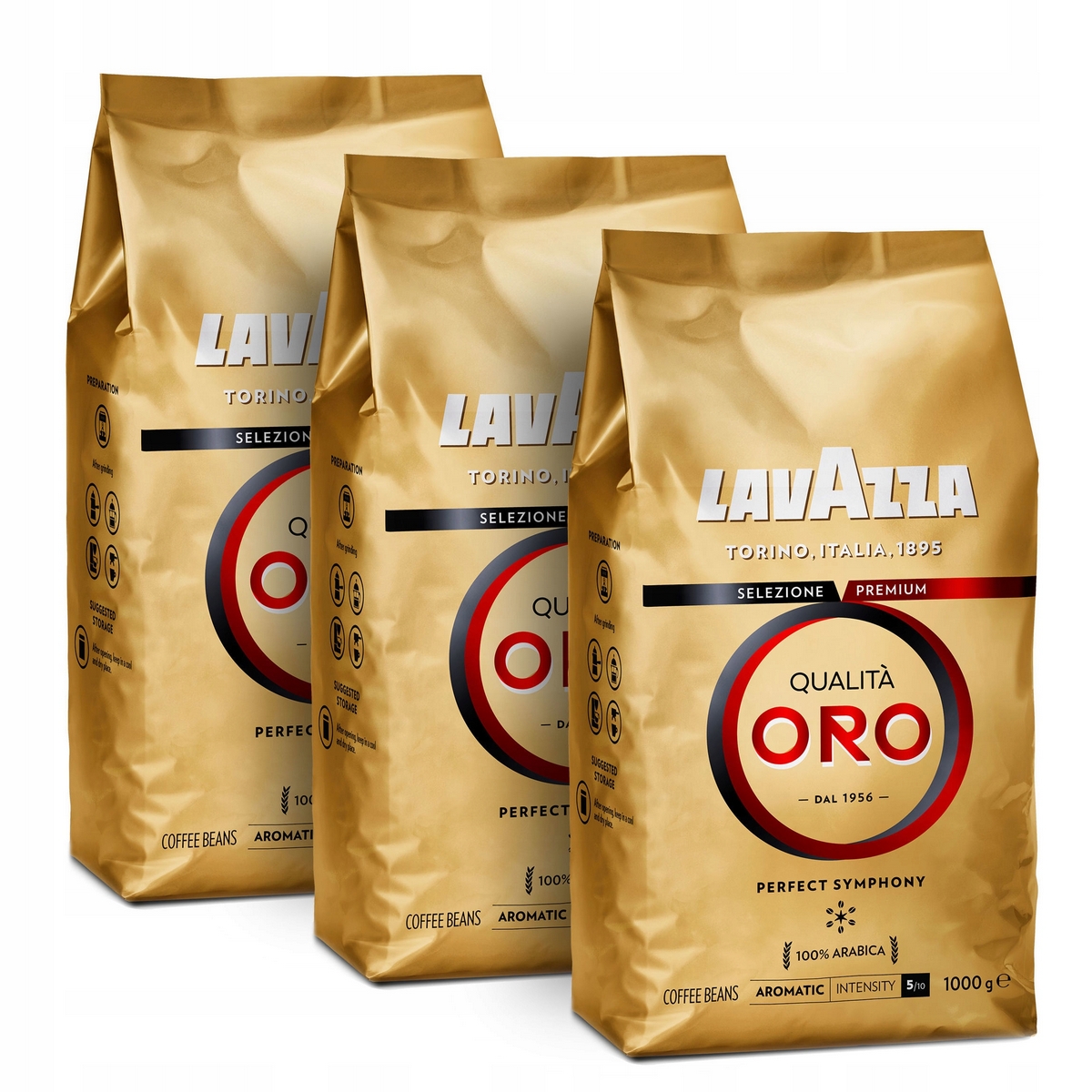 Zrnková káva - Granner Coffee Lavazza Qualita Oro 3x1kg
