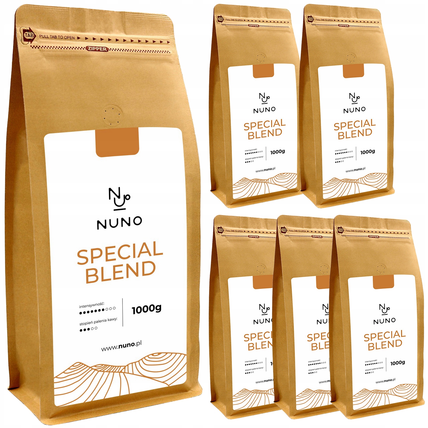 Zrnková káva - Kávové zrná NUNO Special Blend 6 kg FRESH 72h