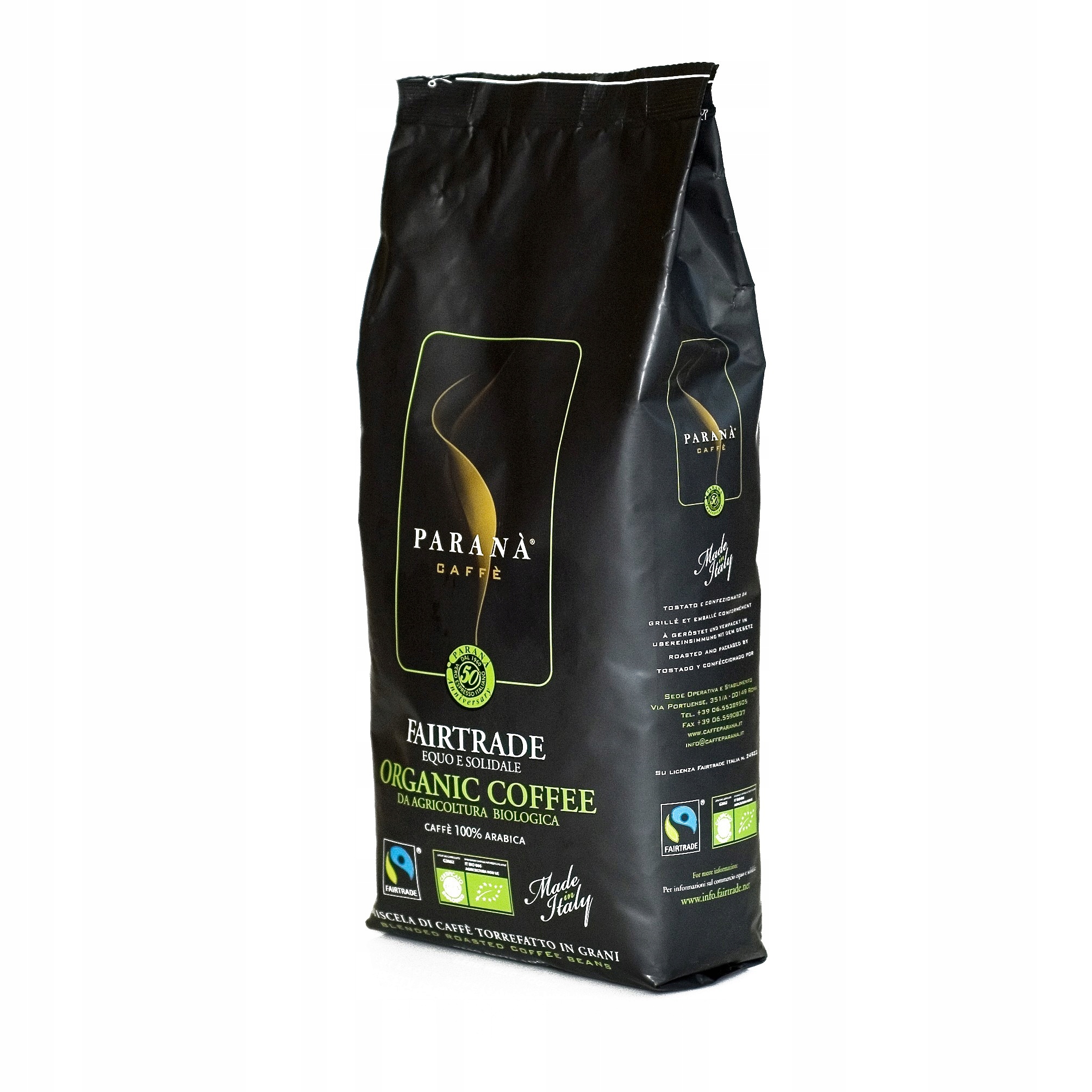 Zrnková káva - PARANA Fairtrade Organické kávové zrná 1kg