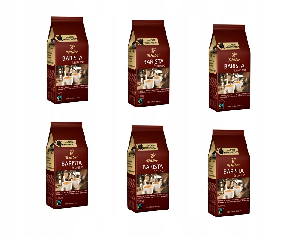 Zrnková káva - Kávové zrná Tchibo Barista Espresso 6x1 kg