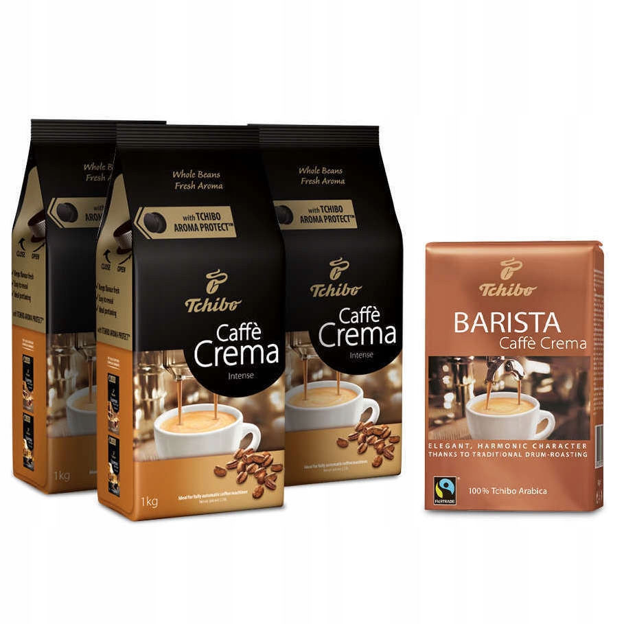 Zrnková káva - Tchibo Caffe Crema Crema Intenzívna 3x1kg Káva