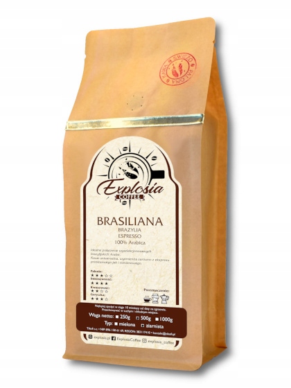 Zrnková káva - Káva zrnitosť Čerstvo pečené 100% Arabica Brazília