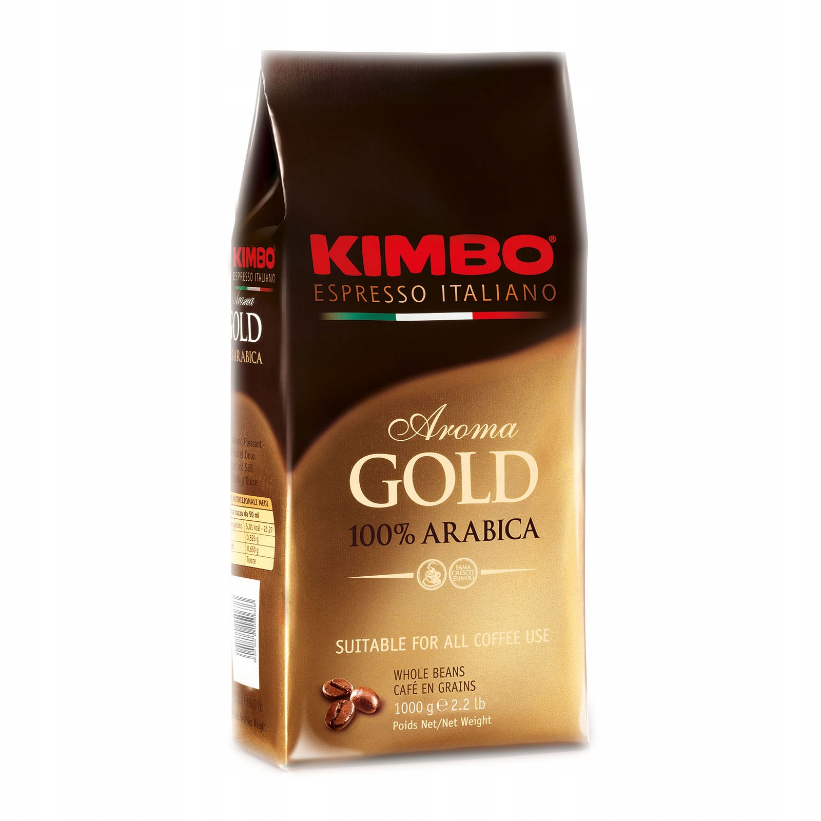 Zrnková káva - Kimbo Aroma Gold 100% Arabica 1kg Káva Granulár