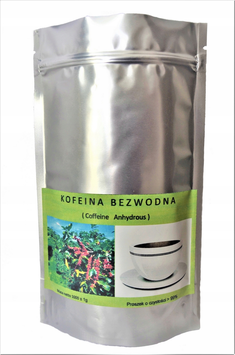 Spaľovač tuku - Bezvodý kofeín 1 kg / 120 PLN PLN