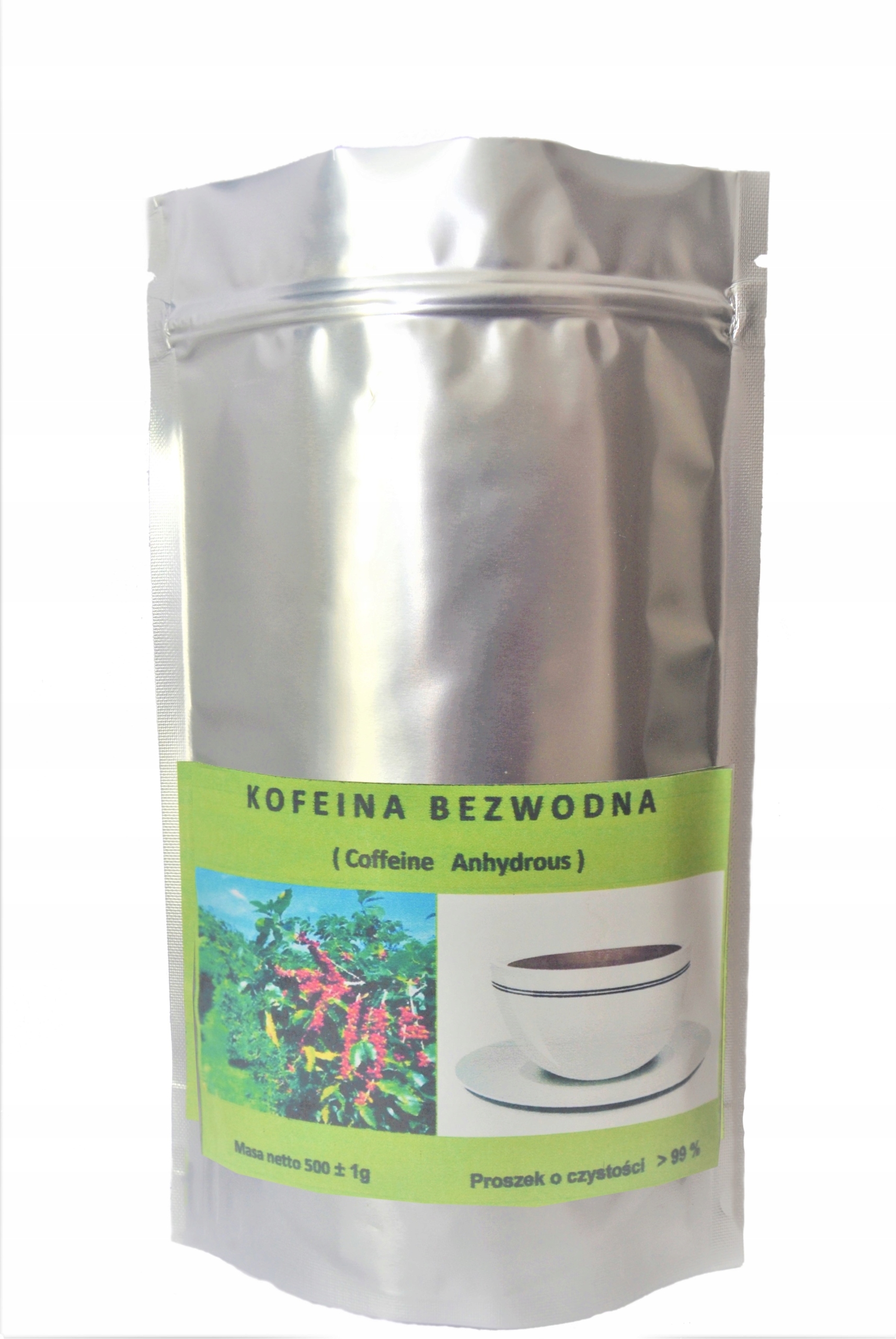Bezvodý kofeín 500 g./65 PLN - Super prášok
