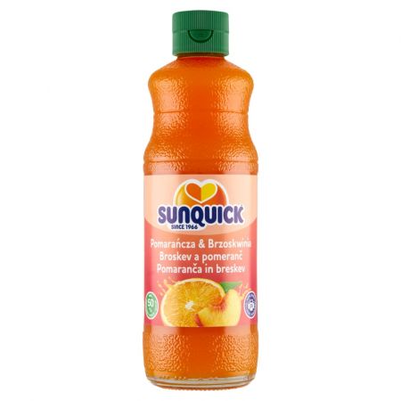 Koncentrát oranžovej a broskyňovej 580 ml