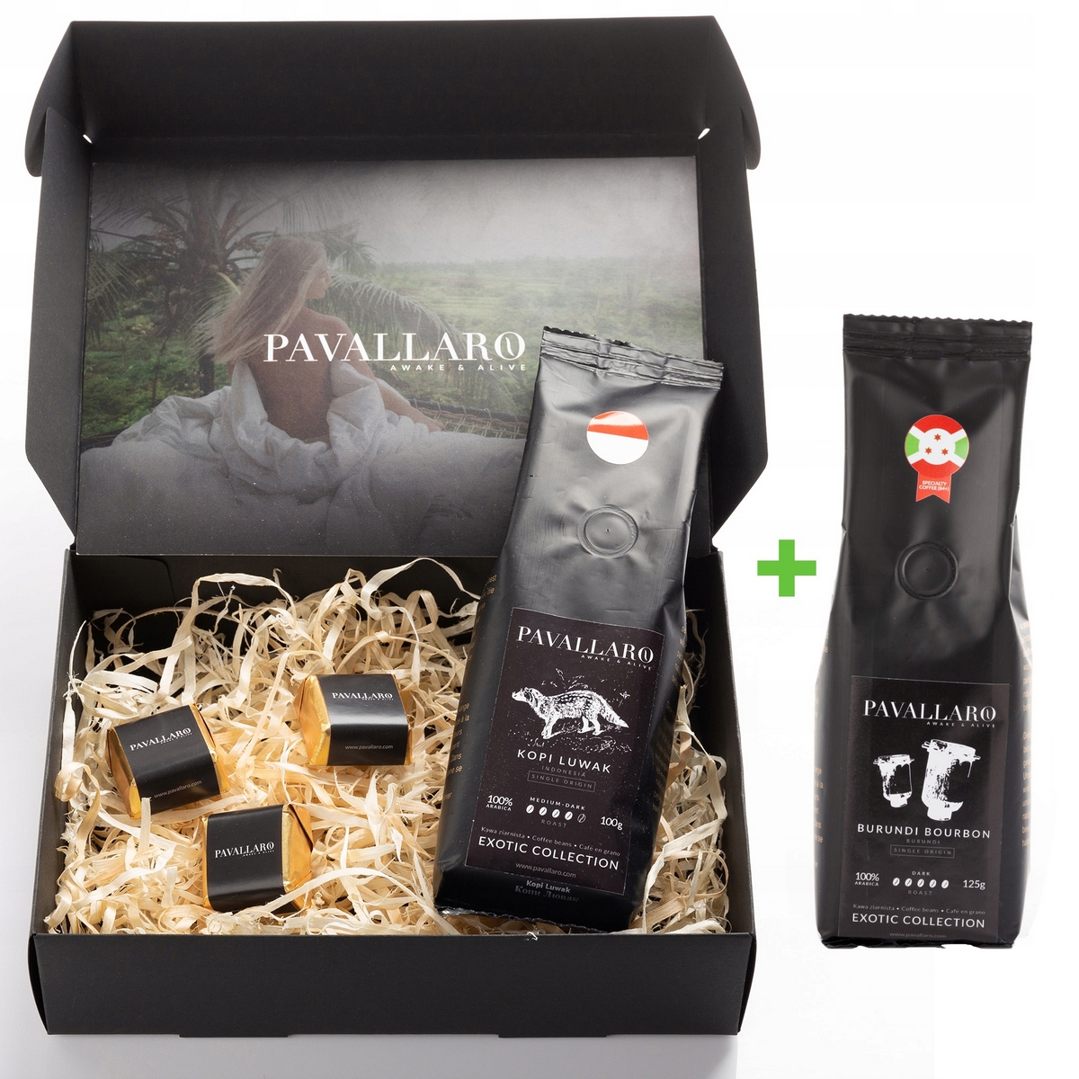 Kopi Luwak 100g + Burundi Sada granulovanej kávy