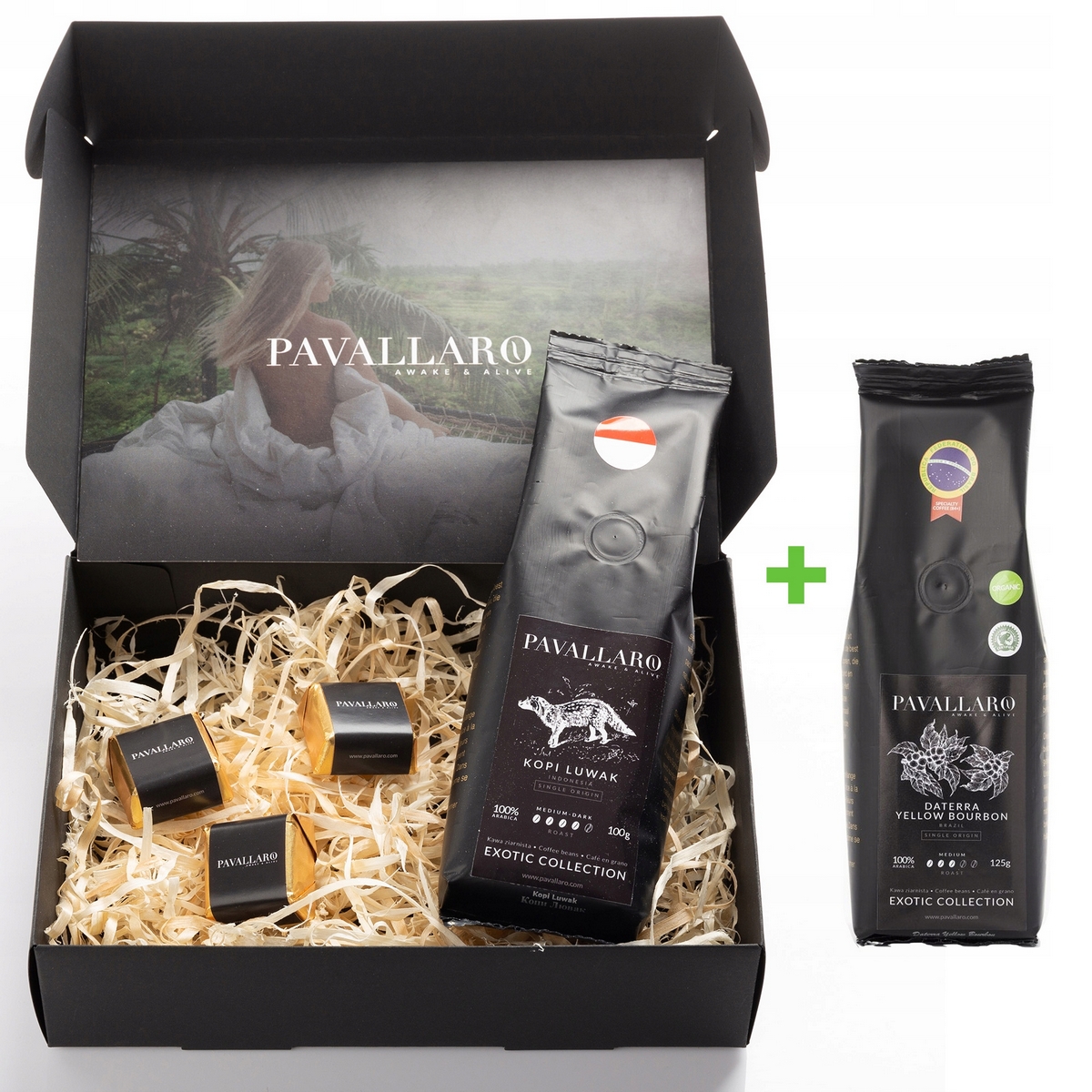Kopírovať LUWAK 100G + Datta Sada granulovanej kávy