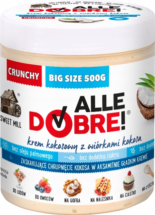 Kokosový krém s hoblinami AlleDobre veľký 500g