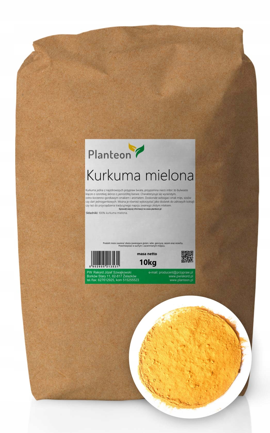 Kurkuma Mielona Indická Catering Restaurant 10kg
