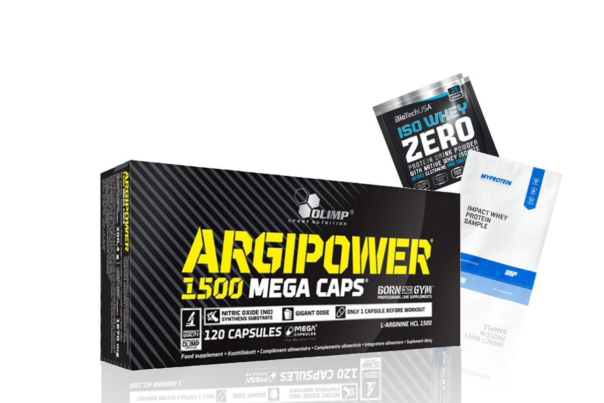 Aminokyseliny - L-Arginín Olimp Argi Power 120Kaps + vzorka 1500mg