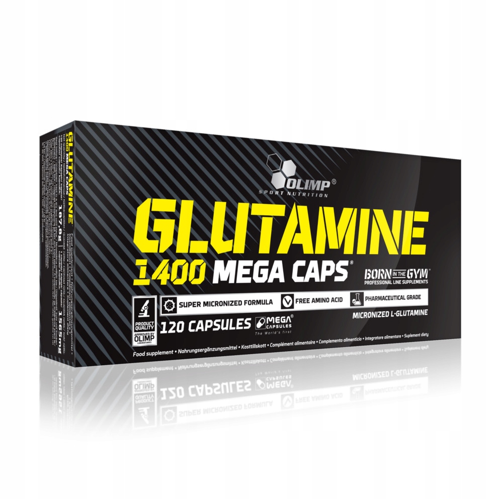 Aminokyseliny - L-glutamín 1400 mega čiapky OLIMP 120 čiapky