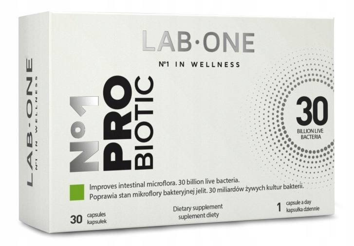 Lab One N1 probiotické 30K probiotických 30 miliárd čriev