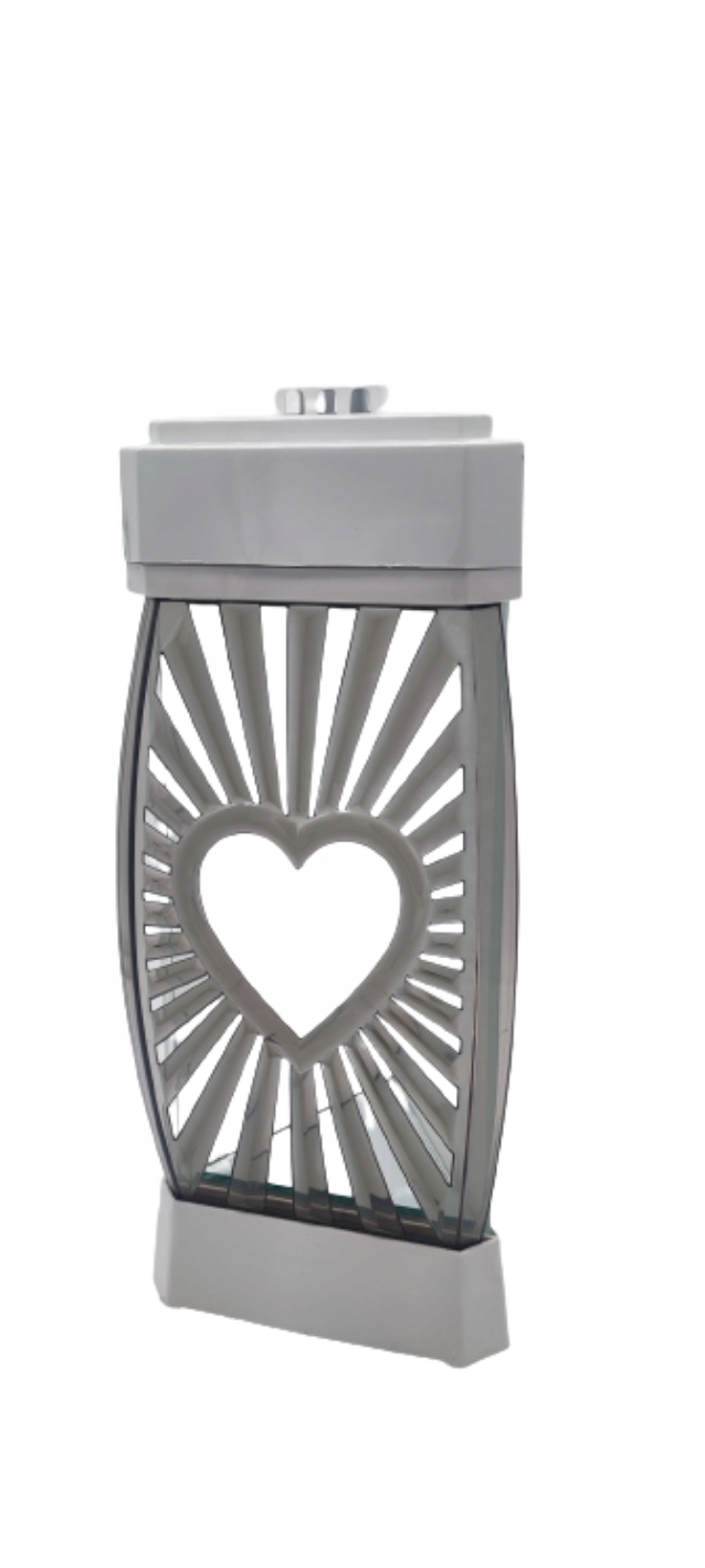 Glam Lantern - sólové srdce / biela - 1 kus