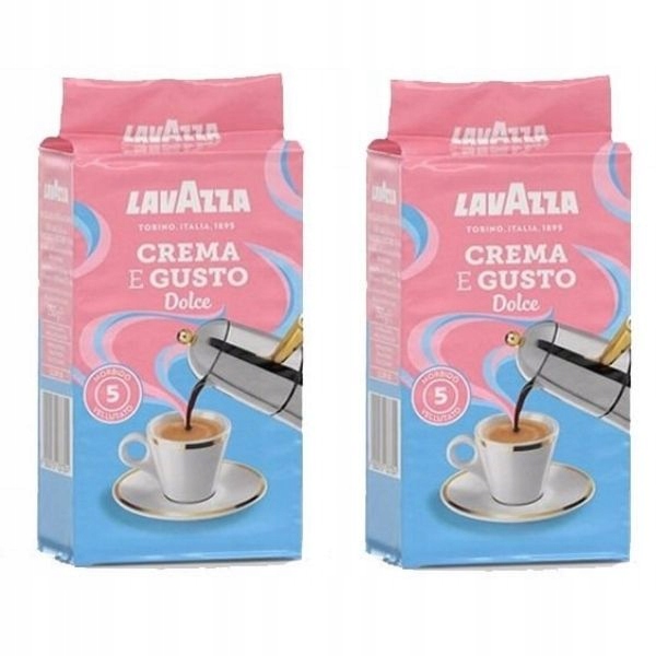 Káva mletá - Lavazza Crema E Gusto Dolce mleté kávy 2x 250g
