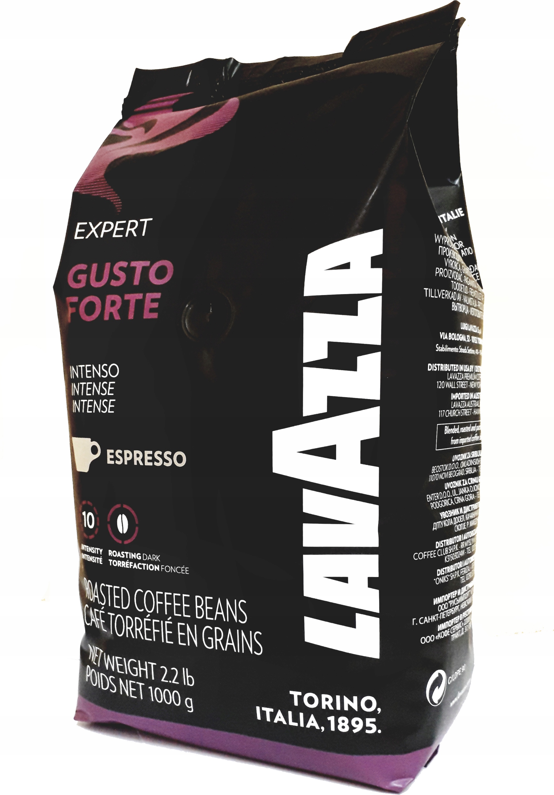 Zrnková káva - Lavazza Expert Gusto Forte 1kg Káva Granulárna sila!