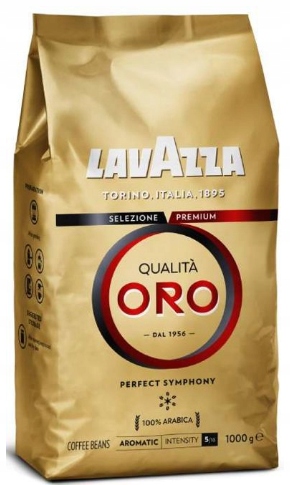 Zrnková káva - Lavazza Coffee Fazuľa Talianska - QUALITA ORO - 1KG