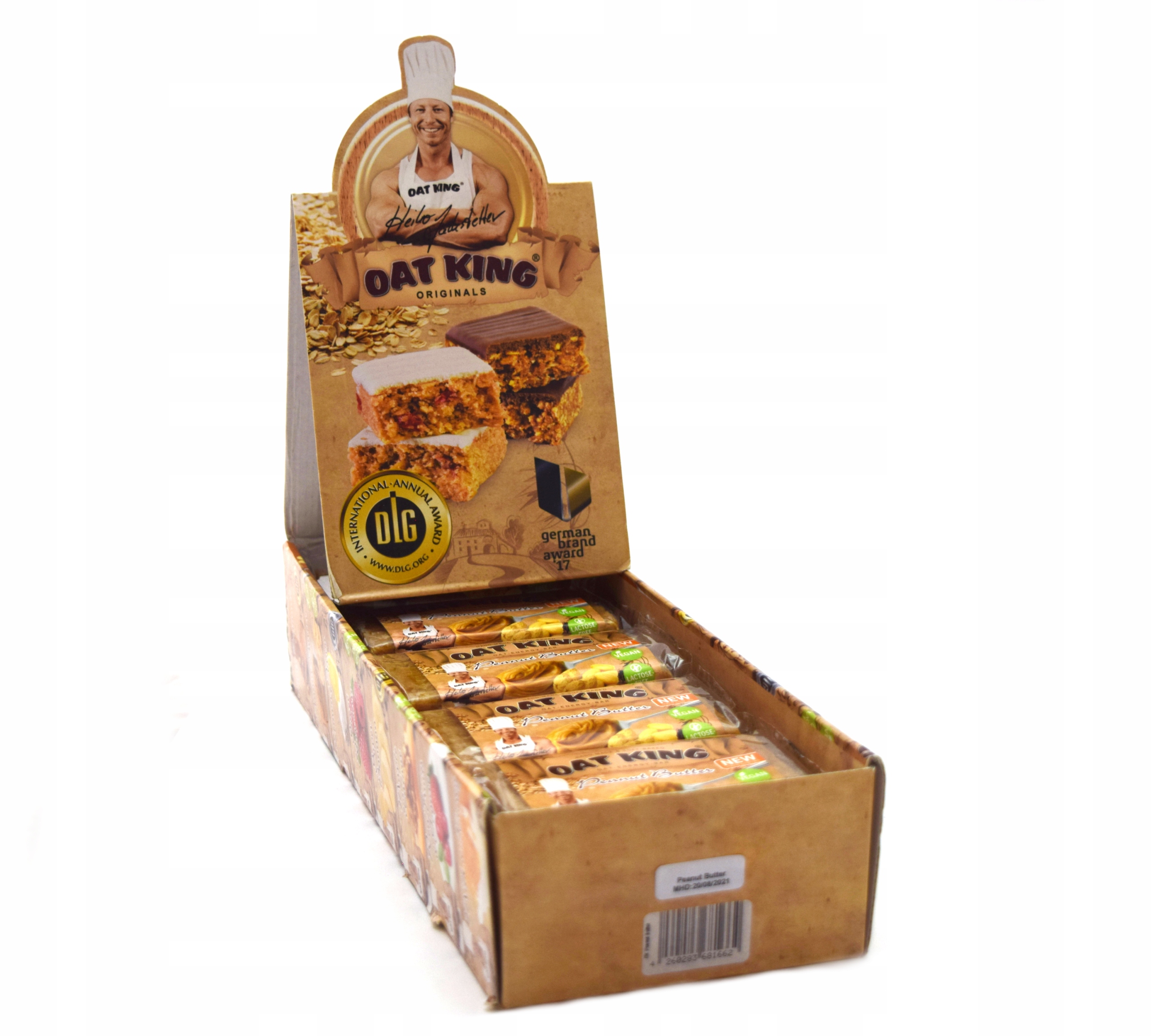LSP Energetická tyčinka Oat King 10x95g FLAPJACK VEGE VEGAN