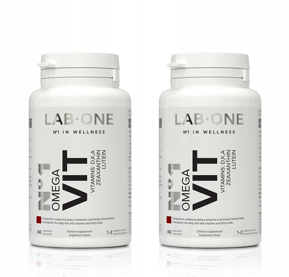 Lab ONE OMEGA VIT 120 Kapsuly Vitamín D3 K2 Hit
