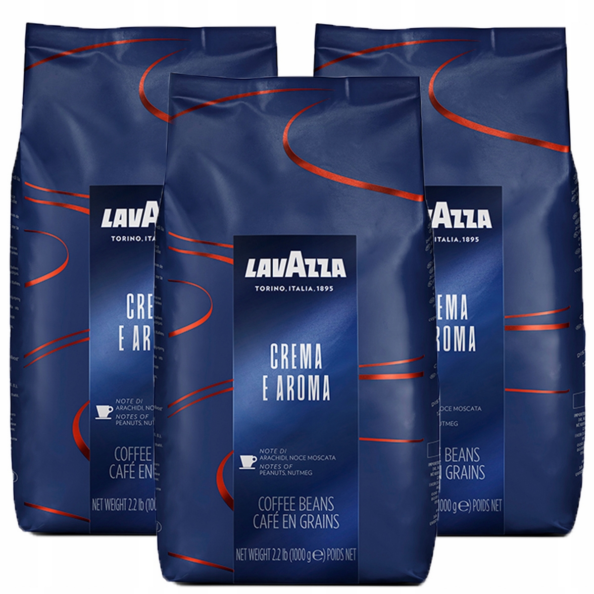 Zrnková káva - Lavazza 3x1kg Crema Aroma Espresso Blue K.Zianista