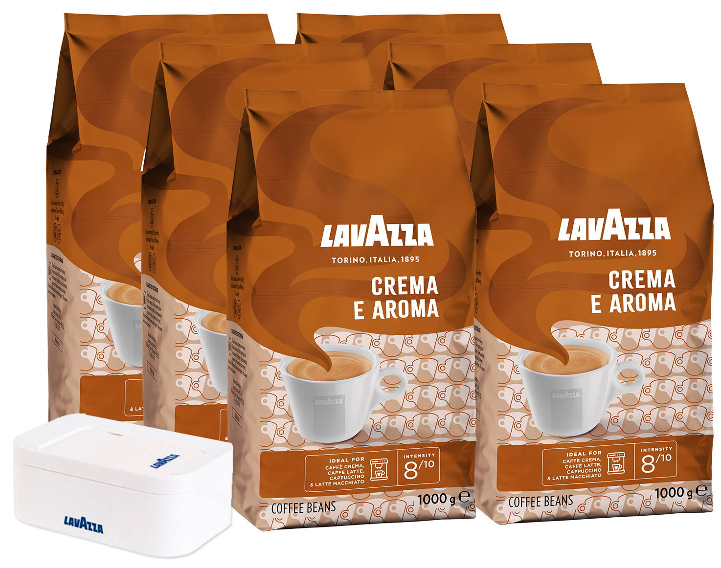 Zrnková káva - Lavazza 6x1kg Crema E Aroma Káva Granist + ZADARMO