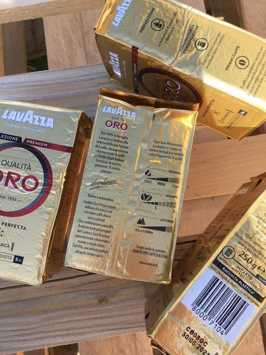 Káva mletá - Lavazza Qualita Oro 250g Talianska Káva Mielona x 10