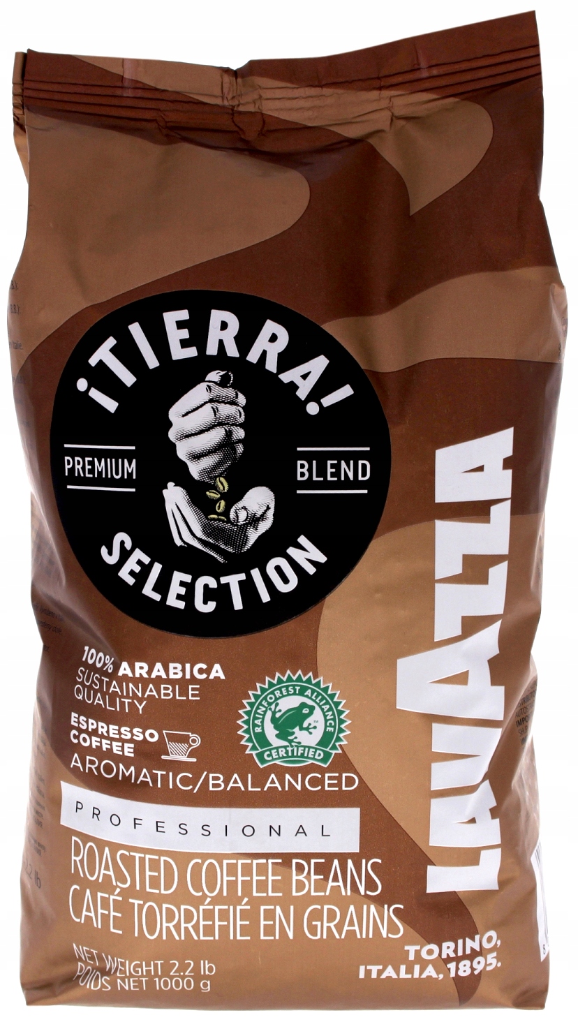 Zrnková káva - Lavazza Tierra Výber kávových zŕn 1KG