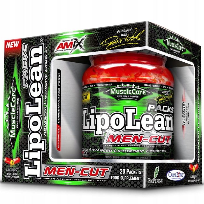 Spaľovač tuku - Lipolean Men-Cut Pack 20 Sasz. Amix Musccore