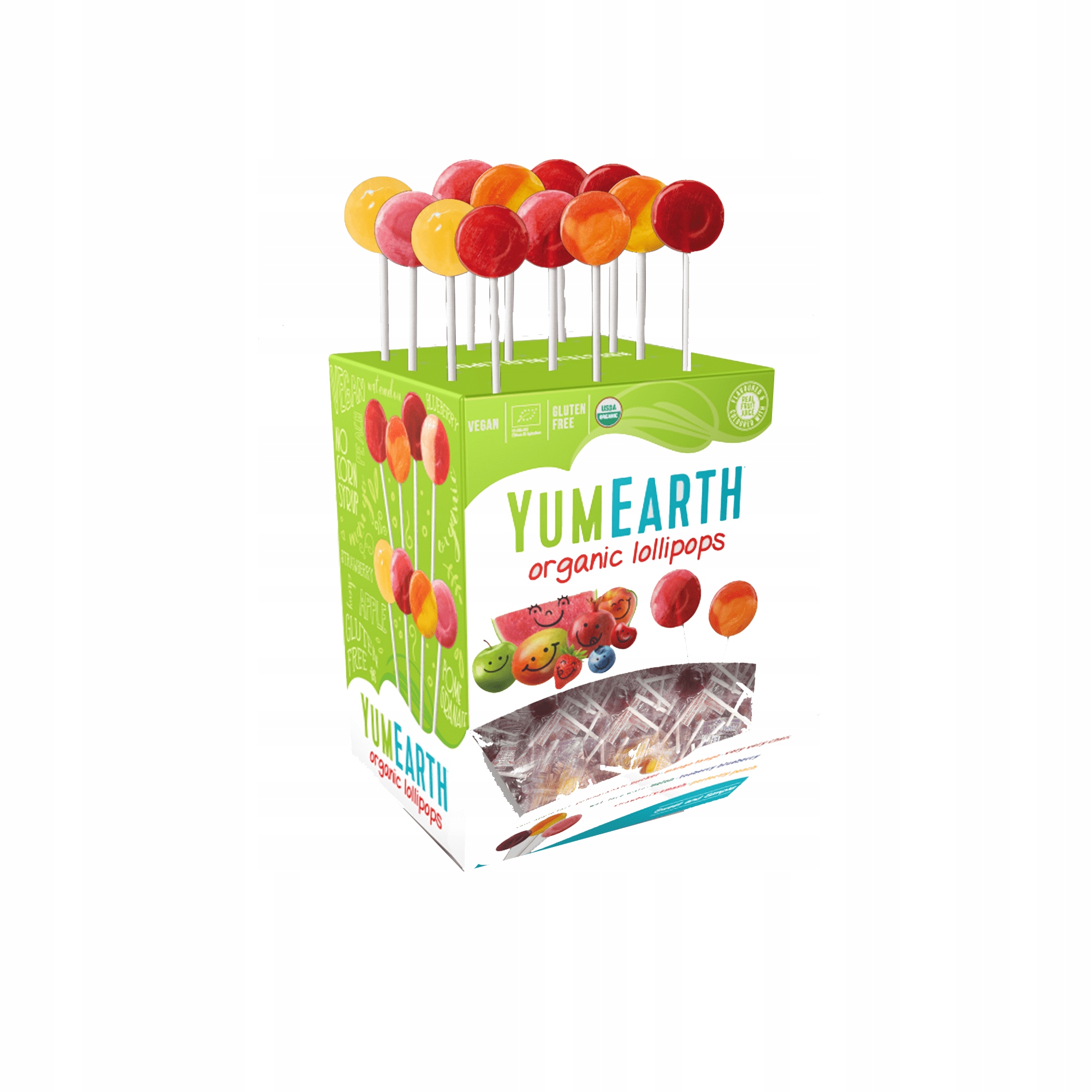 Ovocie Lollipops 100ks / 600g YUMEARTH BIO