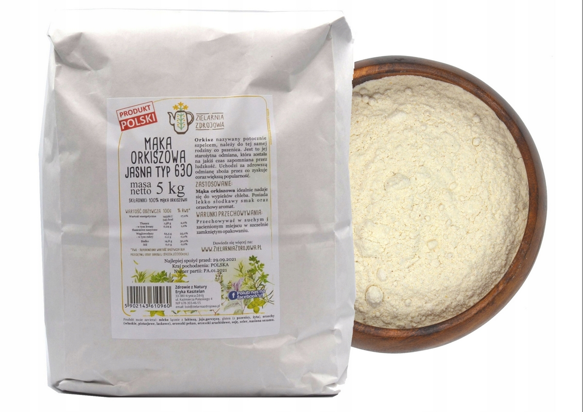 ORCZE MAKA JASNA Typ630 Prírodné SIVEA 5KG