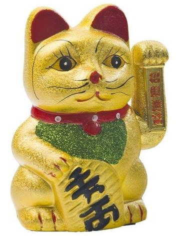 Neko žiakov Japonská mačka šťastie bohatstvo 17.5cm