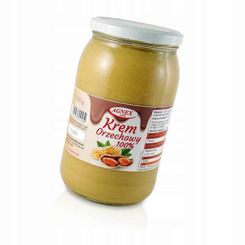 Arašidové maslo 900 ml krém bez cukru a soľ agnex