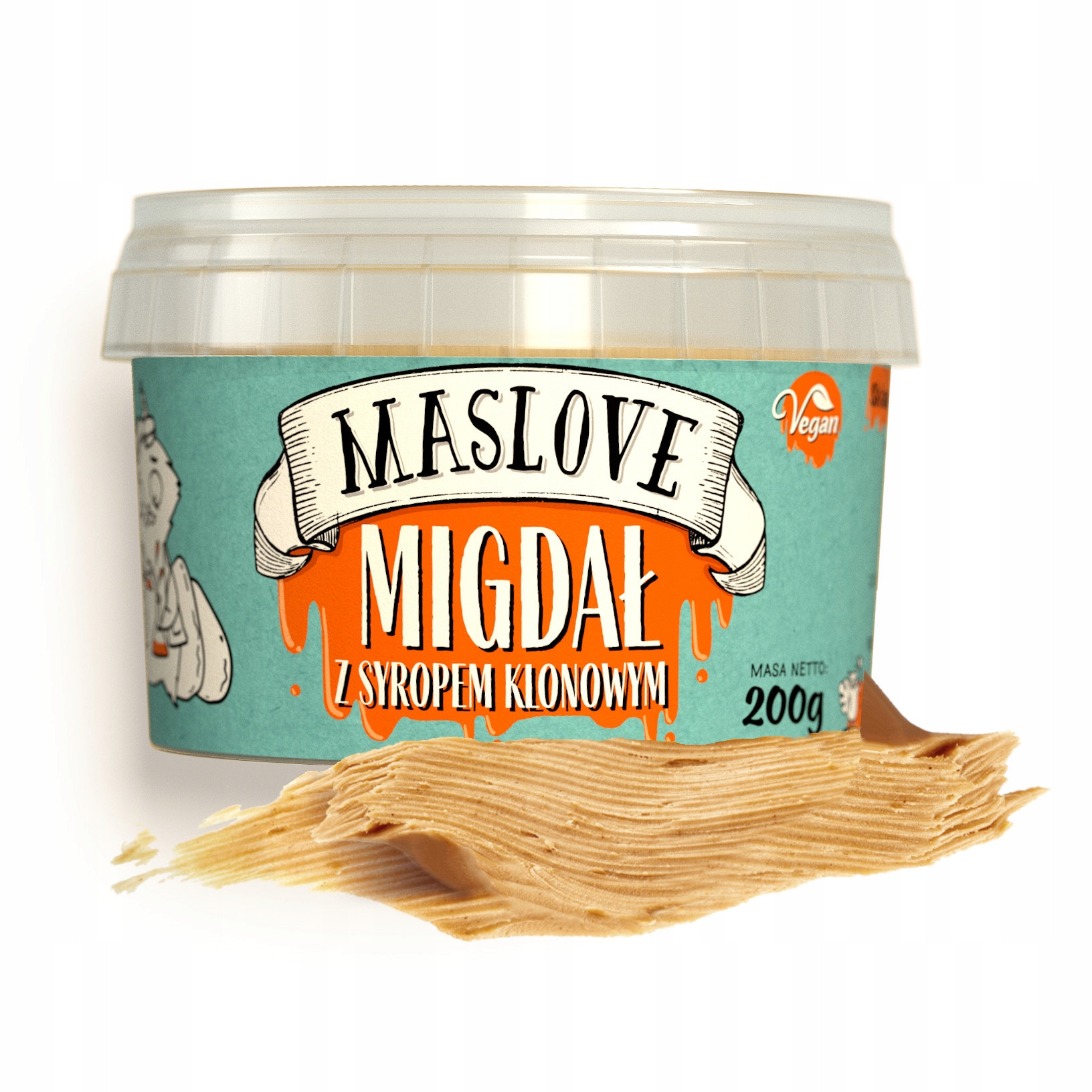 Arašidové maslo mandlí maslove javorový sirup